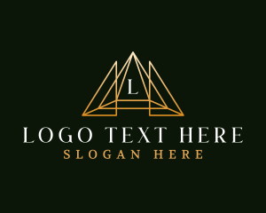 Investment - Luxury Finance Triangle logo design