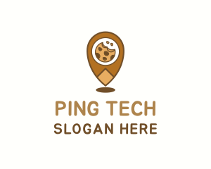 Ping - Chocolate Cookie Pin logo design