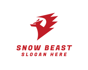  Beast Wing Dragon  logo design