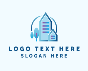 Office Space - Town Building Community logo design