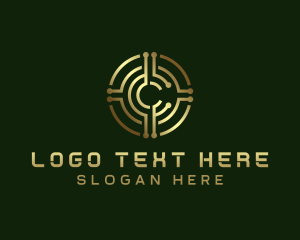 Digital - Cryptocurrency Bitcoin Letter C logo design