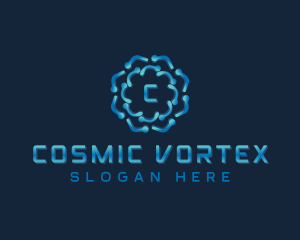 Network Vortex Technology logo design