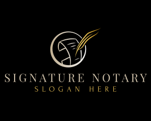 Notary - Notary Document Writing logo design