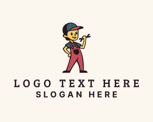 Guy - Wrench Mechanic Guy logo design
