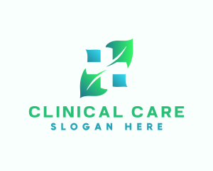 Leaf Cross Health logo design