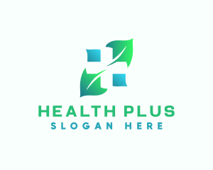 Leaf Cross Health logo design