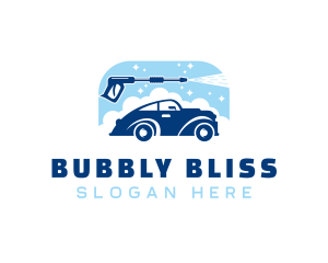 Pressure Wash Car logo design