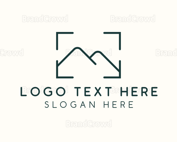 Mountain  Landscape Photo Frame Logo