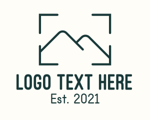Photograph - Mountain  Landscape Photo Frame logo design