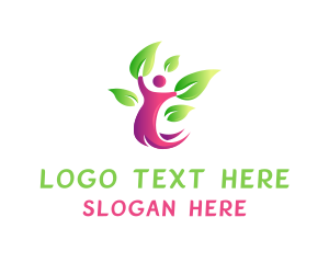Therapeutical - Wellness Leaves Spa logo design