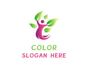 Yoga - Wellness Leaves Spa logo design