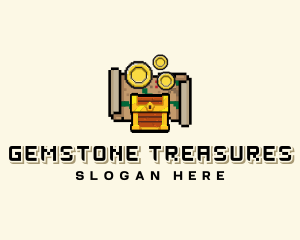 Pirate Treasure Arcade logo design