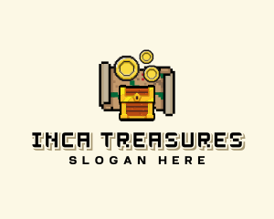 Pirate Treasure Arcade logo design