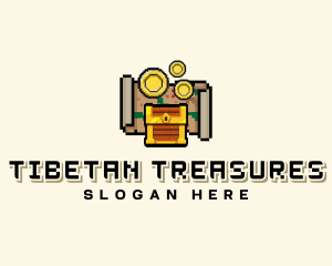 Pirate Treasure Arcade logo design