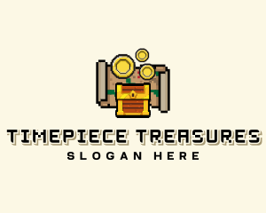 Pirate Treasure Arcade logo design