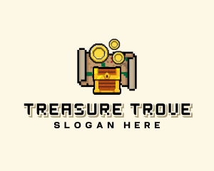 Pirate Treasure Arcade logo design