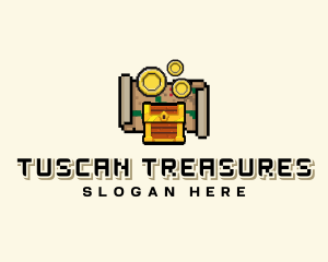 Pirate Treasure Arcade logo design