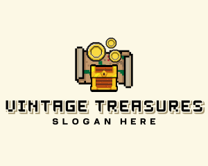 Pirate Treasure Arcade logo design