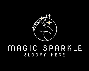 Unicorn - Unicorn Moon Sparkle logo design