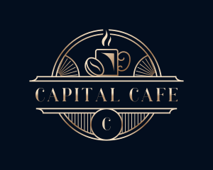 Luxury Coffee Cafe logo design