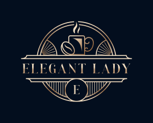 Luxury Coffee Cafe logo design