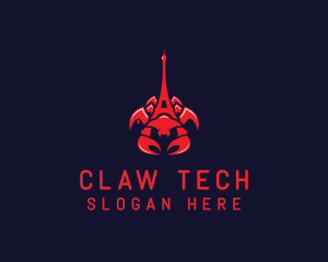 Claw - Eiffel Tower Scorpion logo design