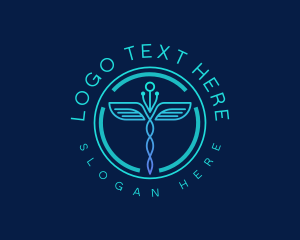 Physician - Medical Doctor Caduceus logo design