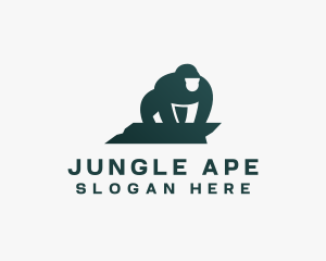 Ape - Gorilla Ape Zoo logo design