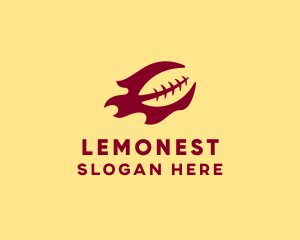 League - Flaming Football Team logo design