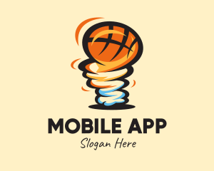 League - Tornado Basketball Team logo design