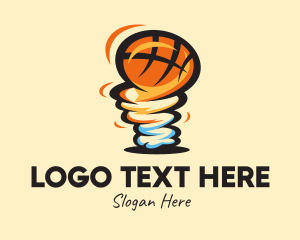 Basketball Equipment - Tornado Basketball Team logo design
