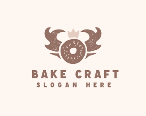 Bagel Bread Crown logo design