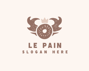 Boulangerie - Bagel Bread Crown logo design