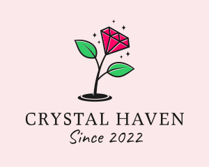 Flower Diamond Jewelry  logo design