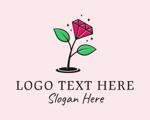 Flower Diamond Jewelry  Logo