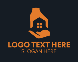 Roofing - House Realty Construction logo design