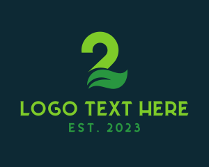 Modern - Organic Leaf Number 2 logo design