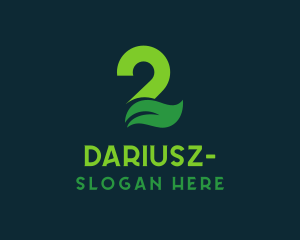 Organic Leaf Number 2 Logo