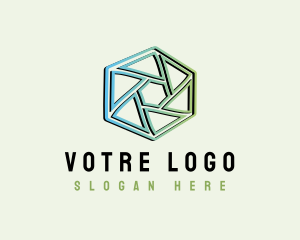 Modern Geometrical Hexagon Logo