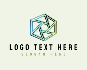 Shutter - Modern Geometrical Hexagon logo design