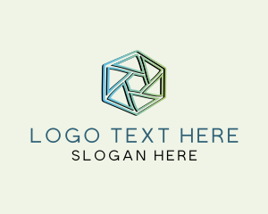 Digital - Modern Geometrical Hexagon logo design