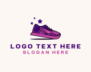 Illustration - Sneakers Shoe Cleaning Footwear logo design