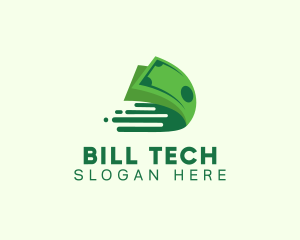 Fast Currency Bill  logo design