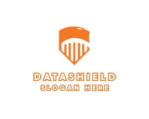 Orange Shield - Lion Sports Shield logo design