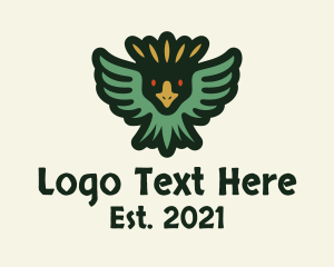 Museum - Quetzal Aztec Bird logo design