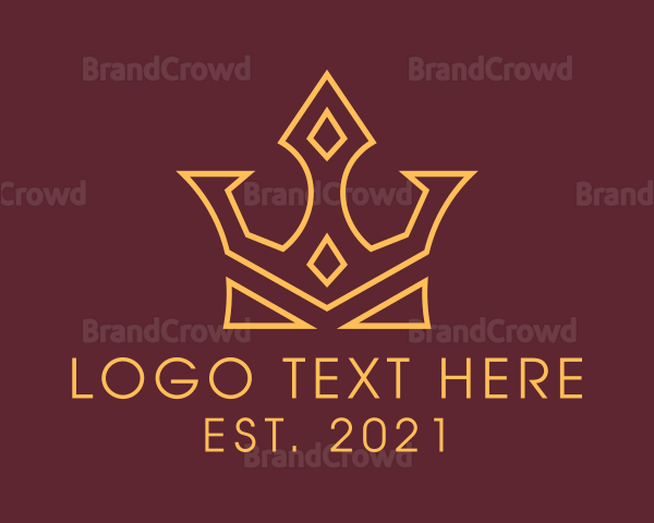 Gold Royalty Crown Logo