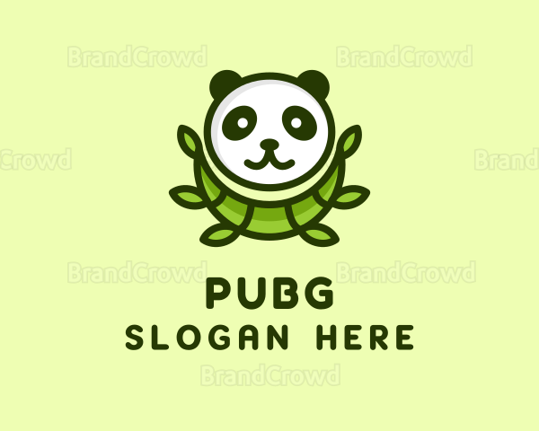 Green Panda Bamboo Logo