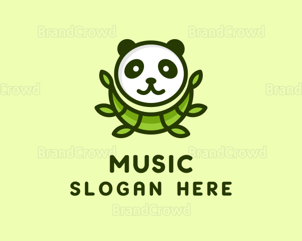 Green Panda Bamboo Logo