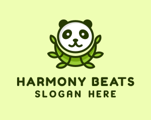 Environmental - Green Panda Bamboo logo design