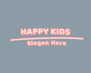 Kids Colorful Candy logo design